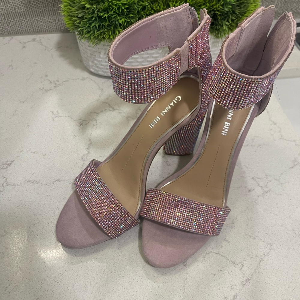 Lilac Gianni Bini Strap Heels